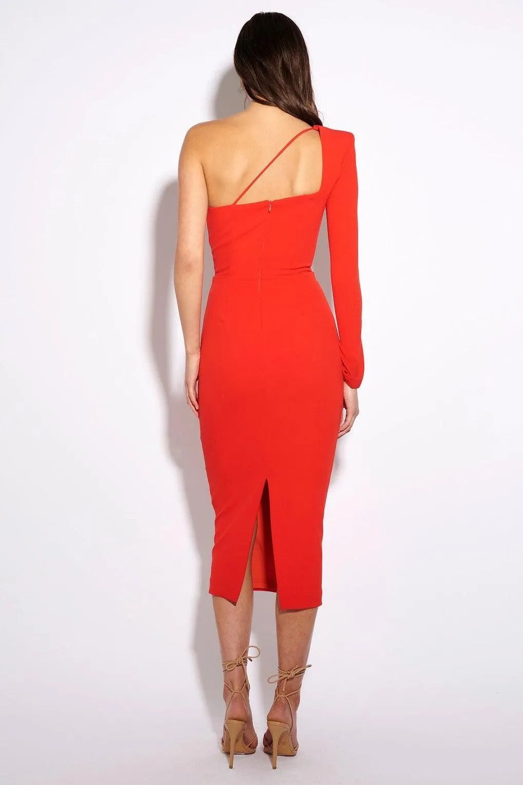 Ormond Midi Dress - Cherry Red