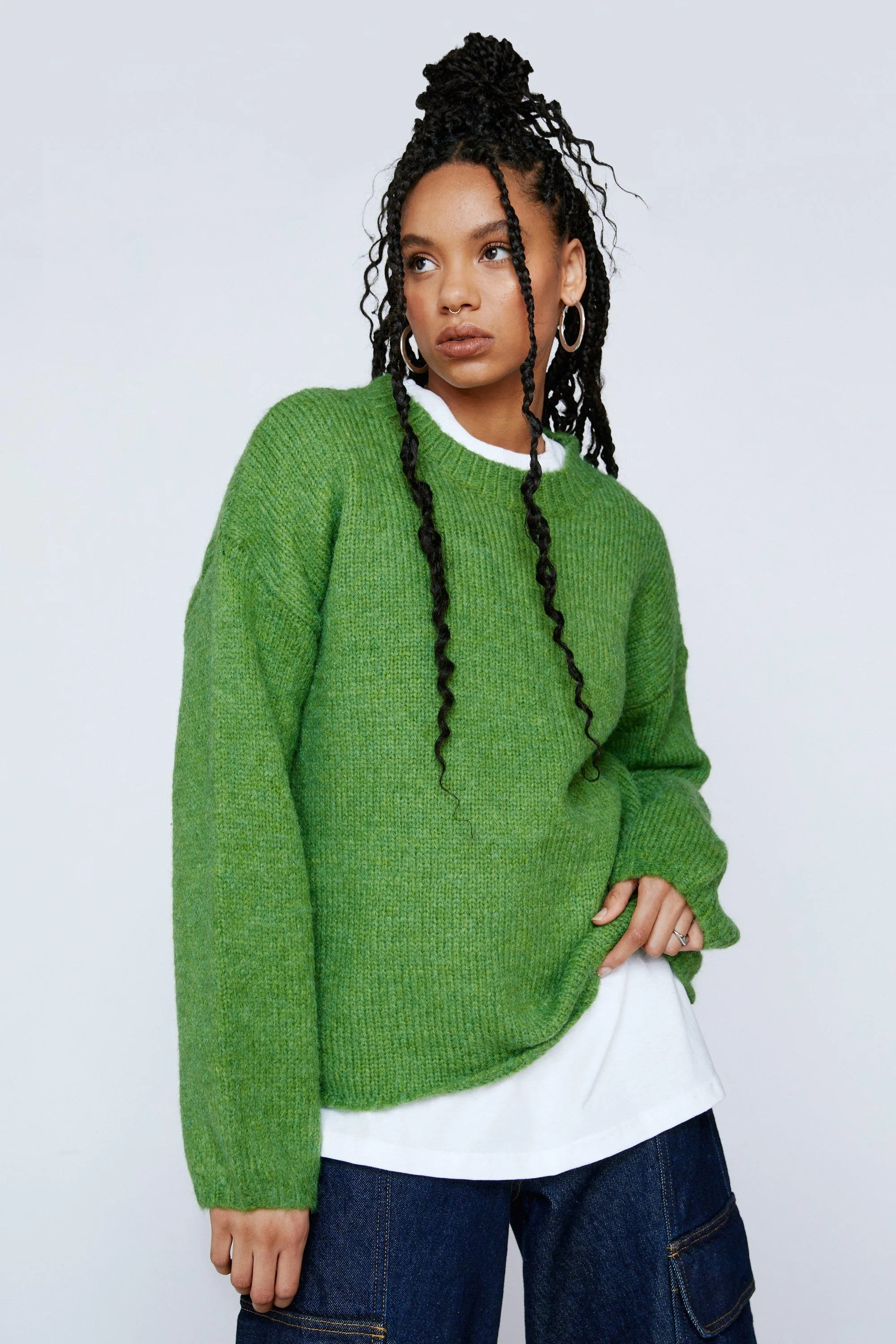 Oversized Crew Neck Sweater