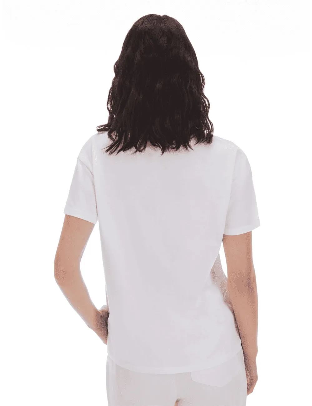 Pennyblack - T-shirt in cotone con ricami bianco giraffa