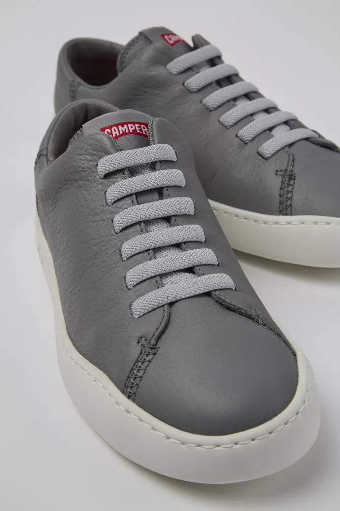 Peu Touring Gray Leather Sneaker for Women