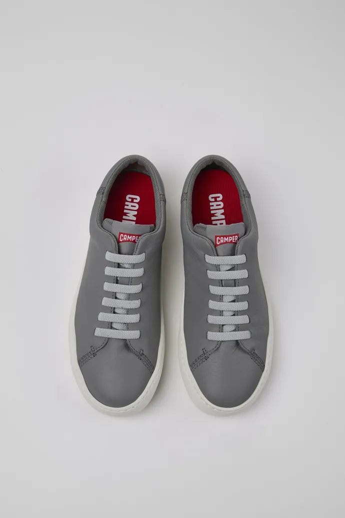 Peu Touring Gray Leather Sneaker for Women