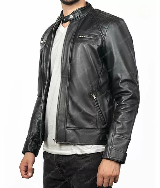 Racer Jacket | Diamond Quilted Jacket