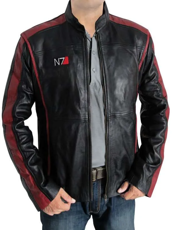 Real Leather N7 Mass Effect Jacket - New American Jackets