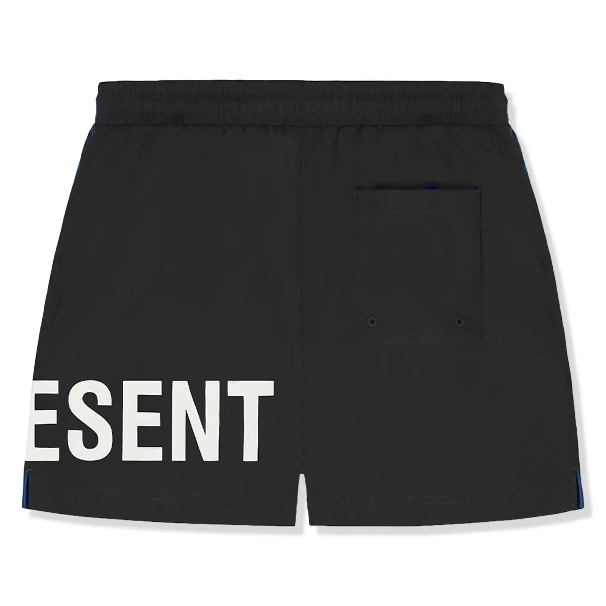 Represent Text Logo Black Swim Shorts