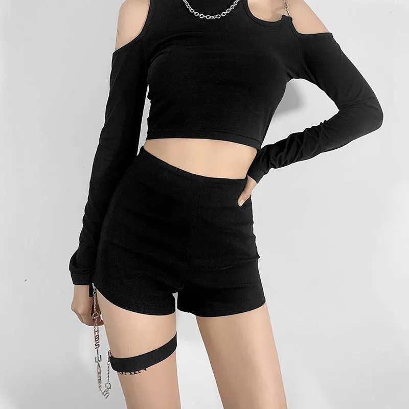 Ring Chain Strap Shorts