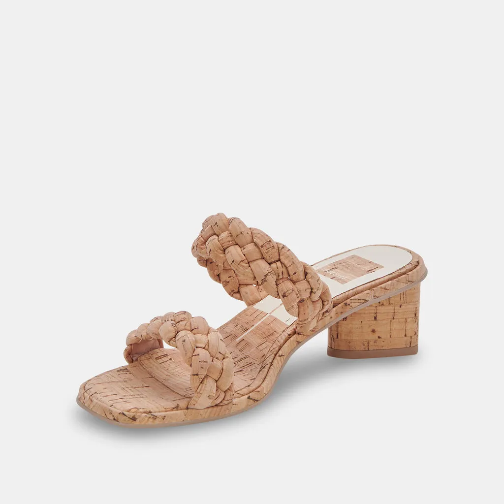 RONIN Sandals Natural Cork | Natural Cork Braided Sandals– Dolce Vita 6866100060226