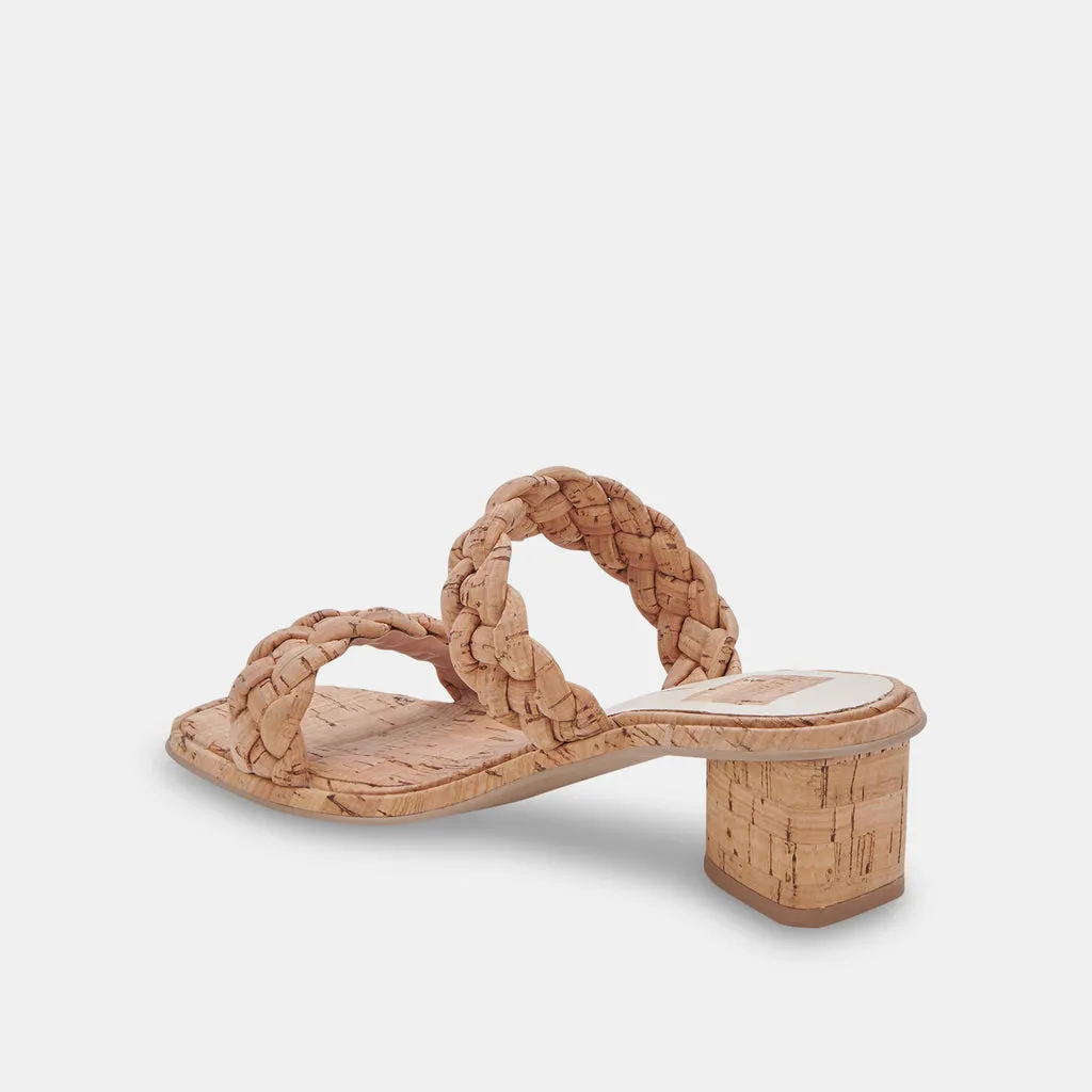 RONIN Sandals Natural Cork | Natural Cork Braided Sandals– Dolce Vita 6866100060226