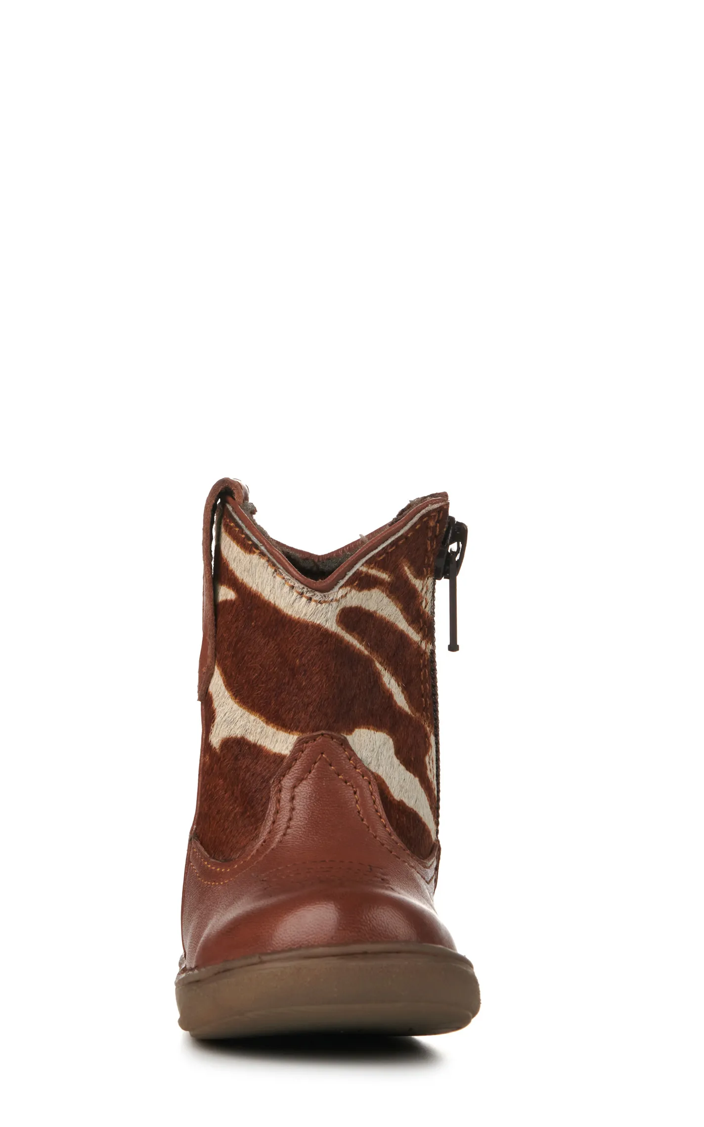 Roper Infant Brown and Cow Print Round Toe Cowboy Boots