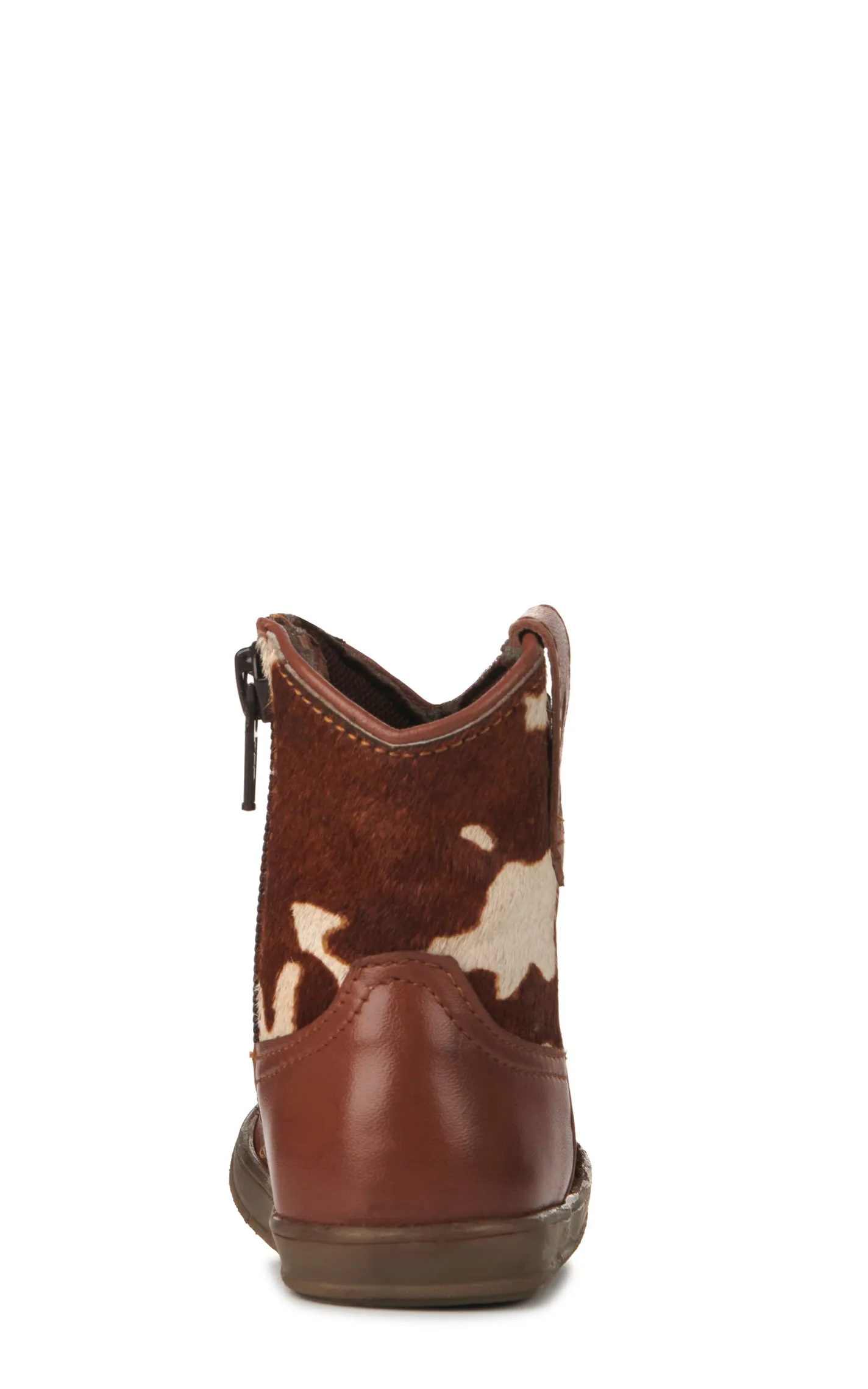 Roper Infant Brown and Cow Print Round Toe Cowboy Boots