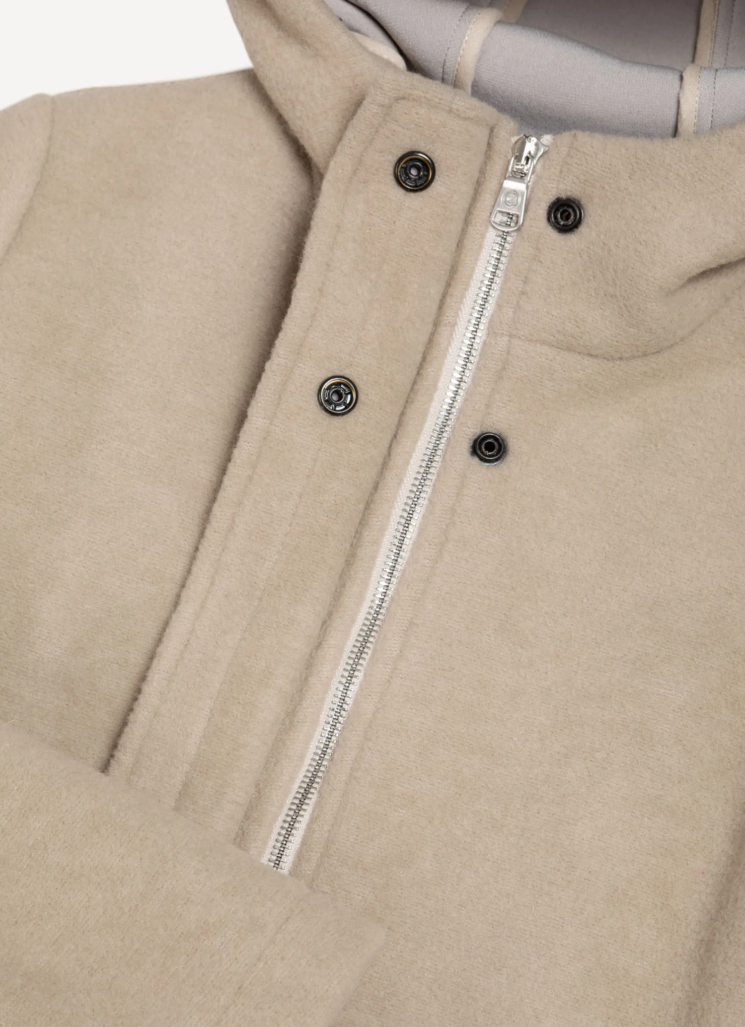 Short wool baize coat-