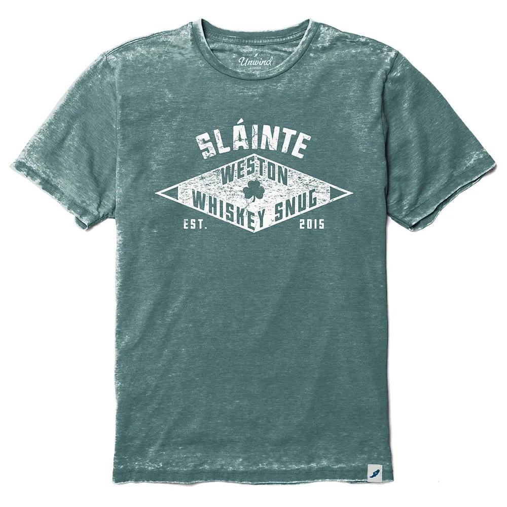 Slainte Whiskey Snug Burnout Crewneck T-Shirt