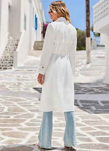 Sosandar Longline Belted Trench Coat | Grattan