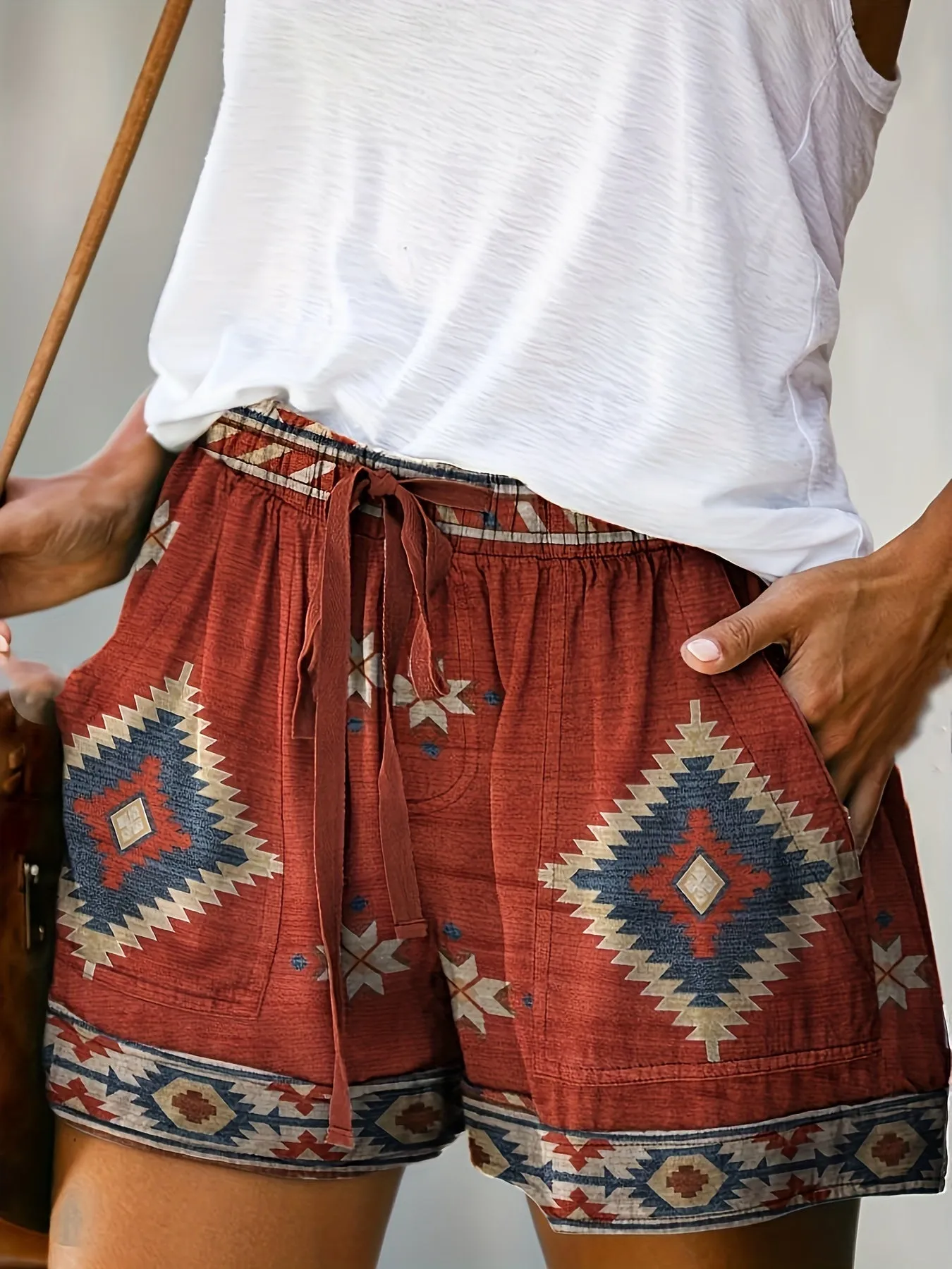 Southwest Shorts Vintage Loose Summer Style with Pockets