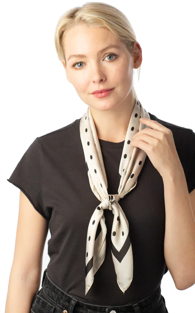 SPSS4942 Polka Dot Printed Scarf