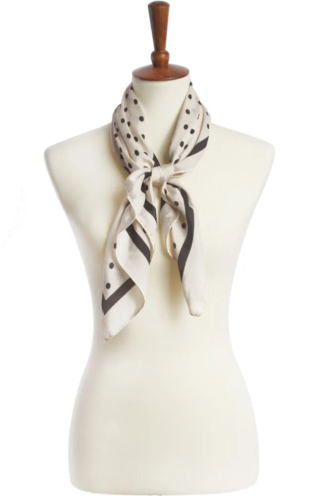 SPSS4942 Polka Dot Printed Scarf