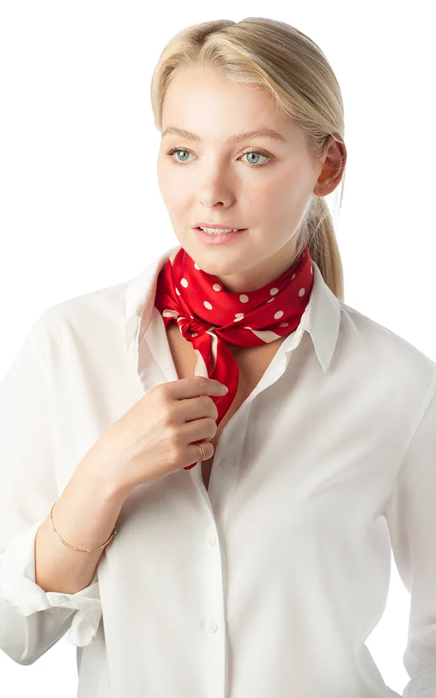 SPSS4942 Polka Dot Printed Scarf