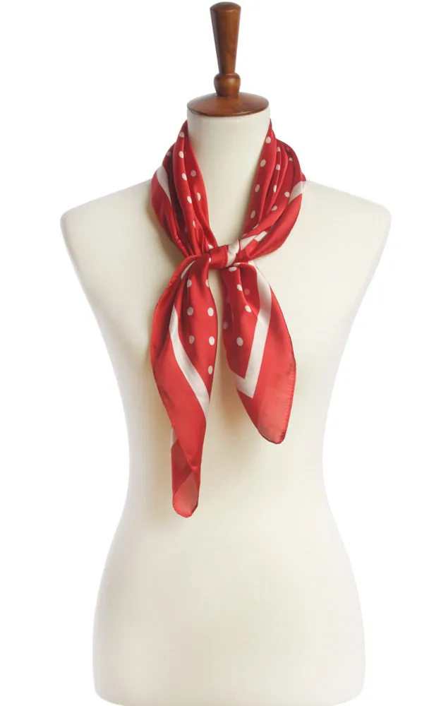 SPSS4942 Polka Dot Printed Scarf