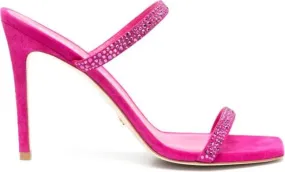 Stuart Weitzman Aleena Royale 100mm suede sandals Pink