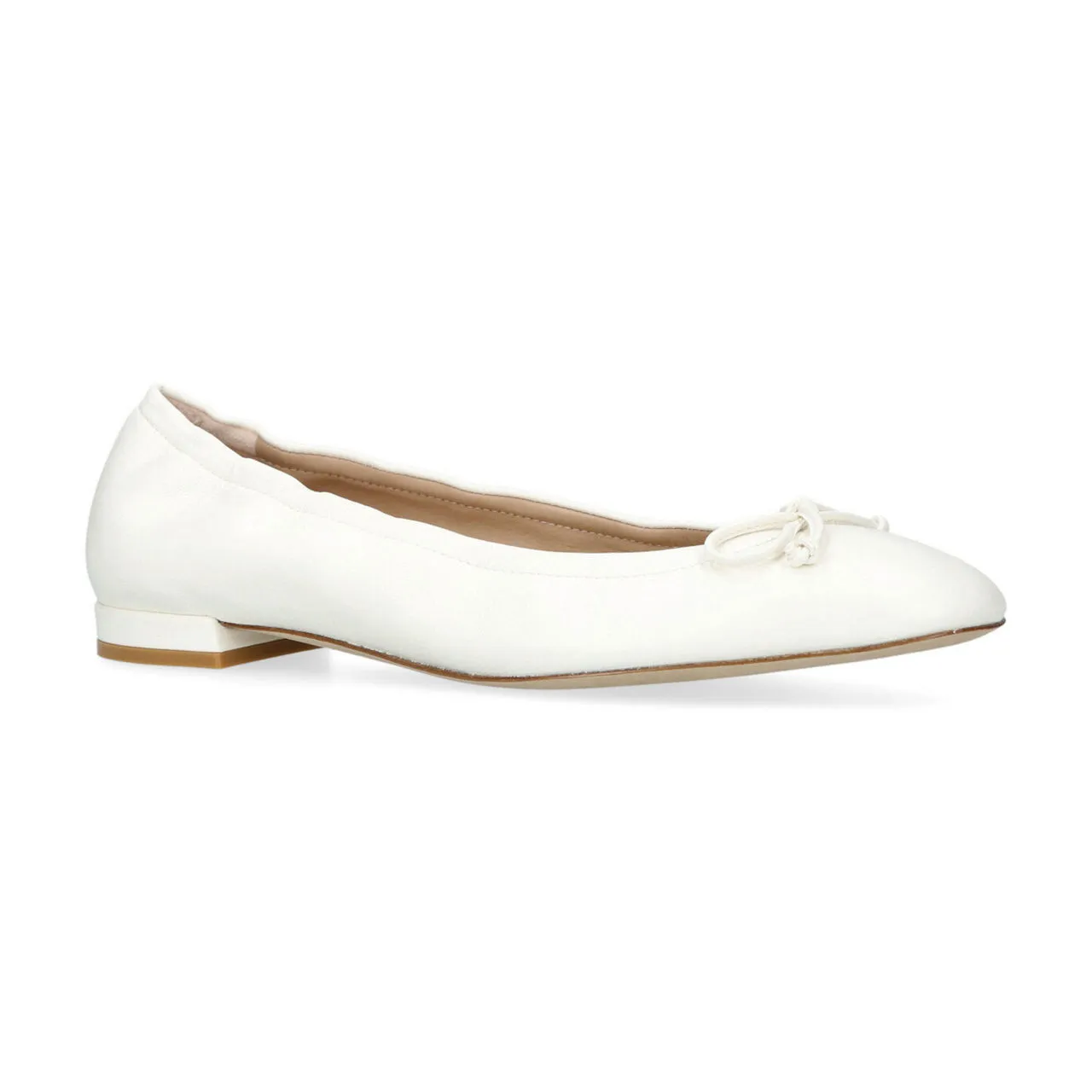 STUART WEITZMAN Bria Ballet Flats - White