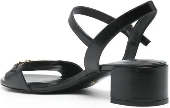 Stuart Weitzman logo-plaque 35mm sandals Black