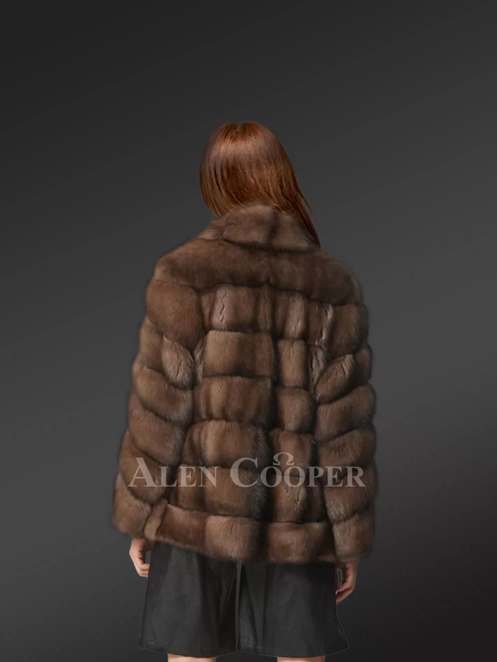 Stylish Sable Fur Coat for Women