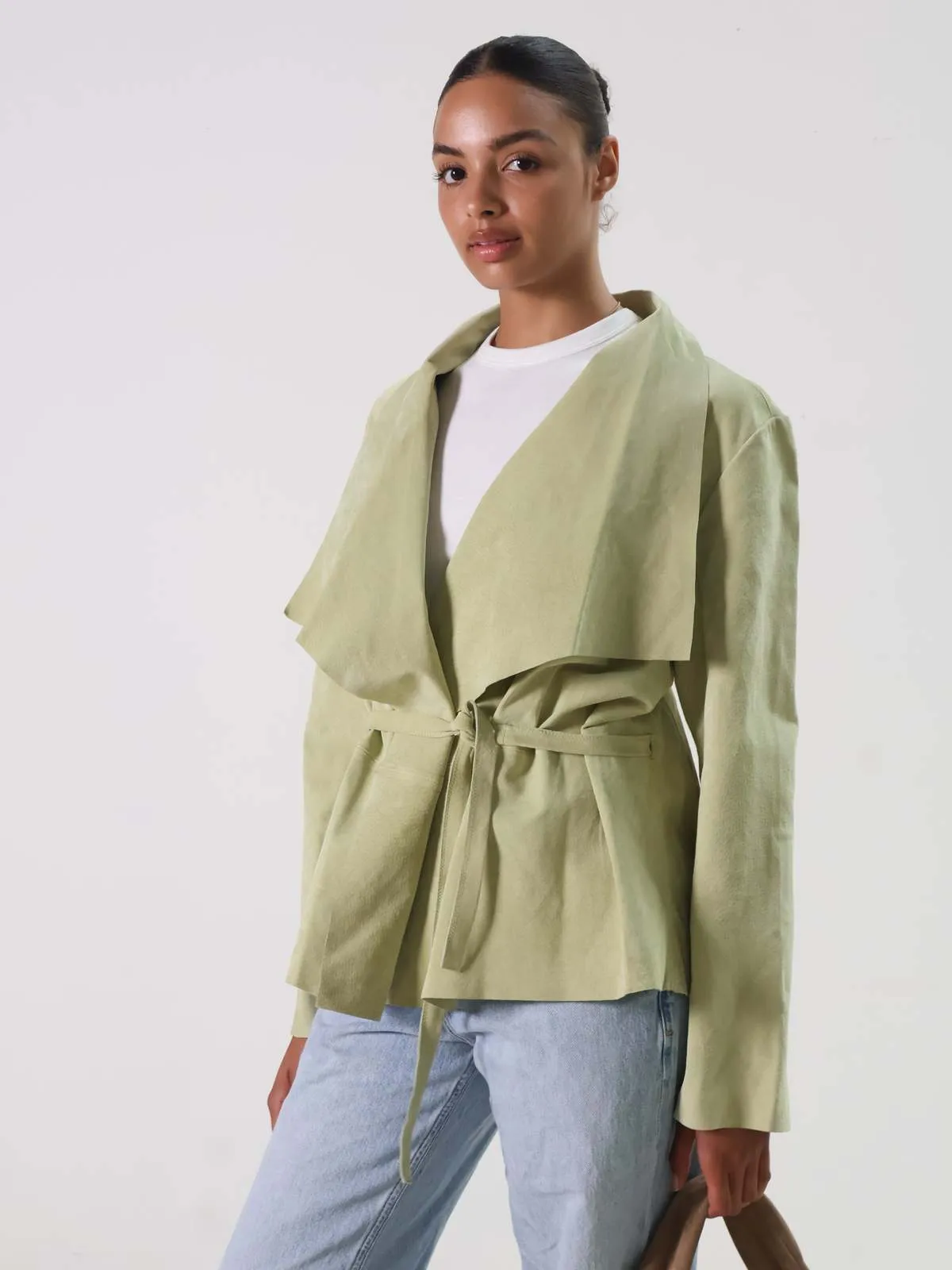 Suede Jacket - Green