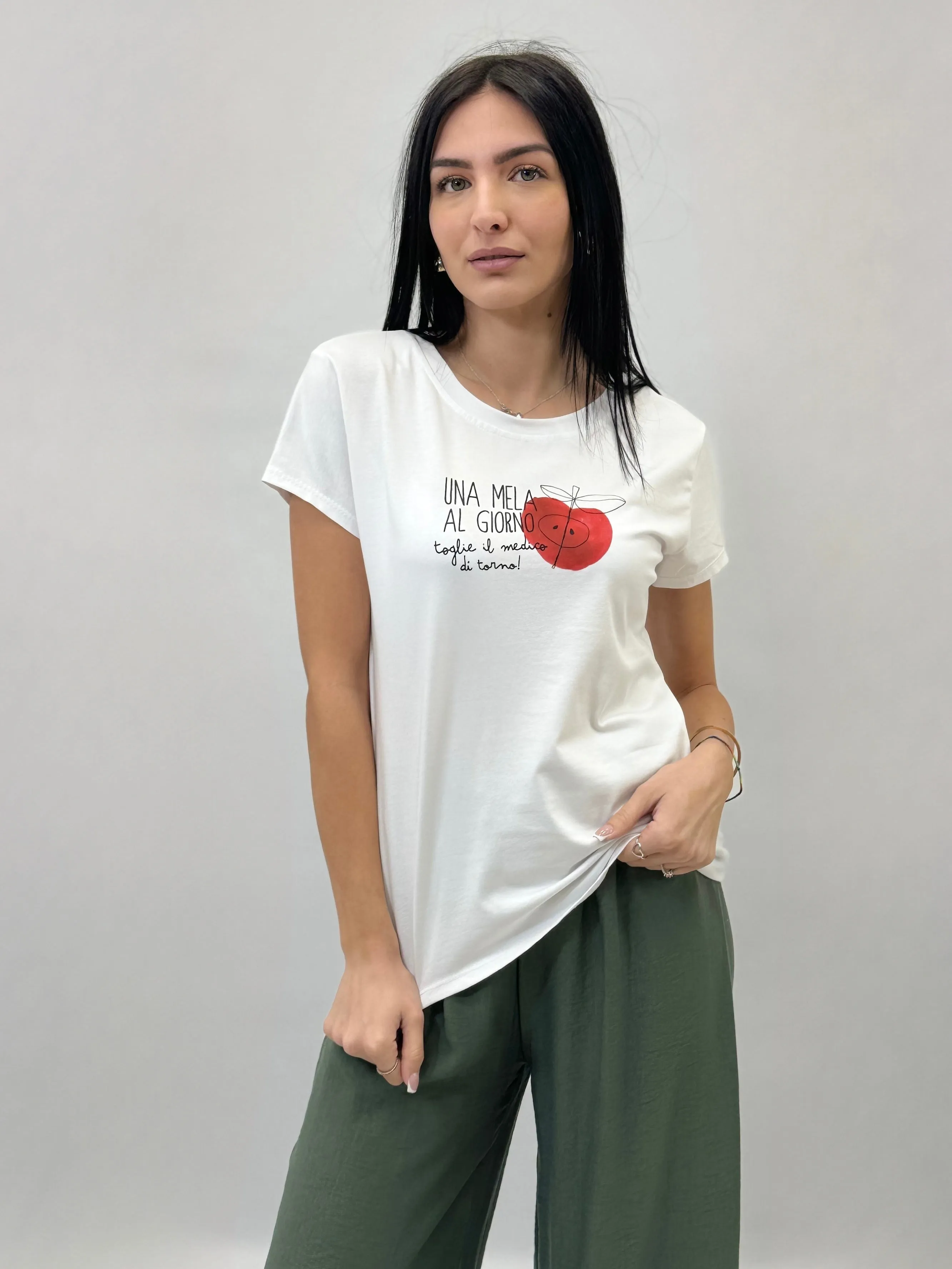 T-shirt in cotone con stampa