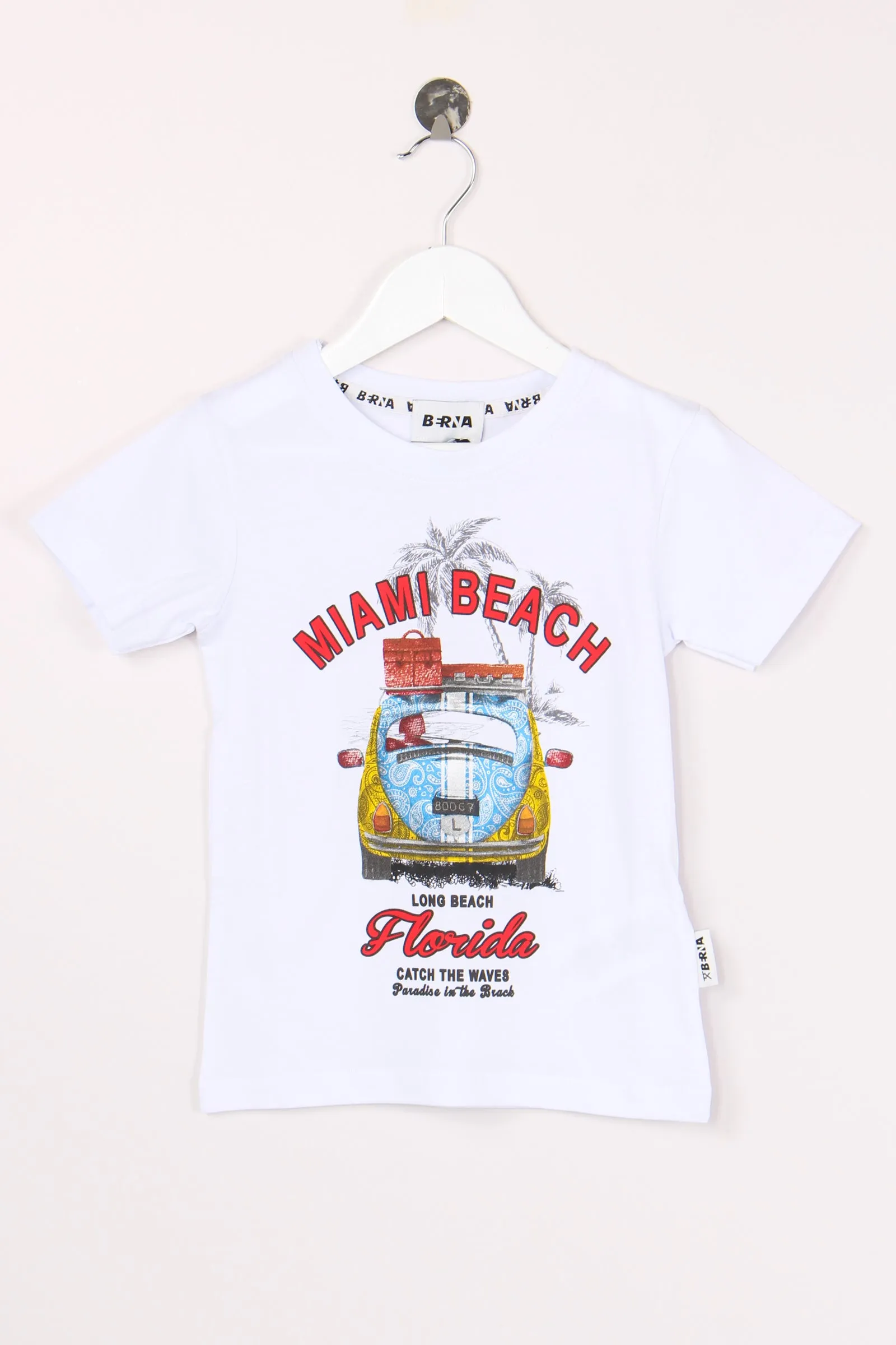 T-shirt Stampa Maggiolone Bianco