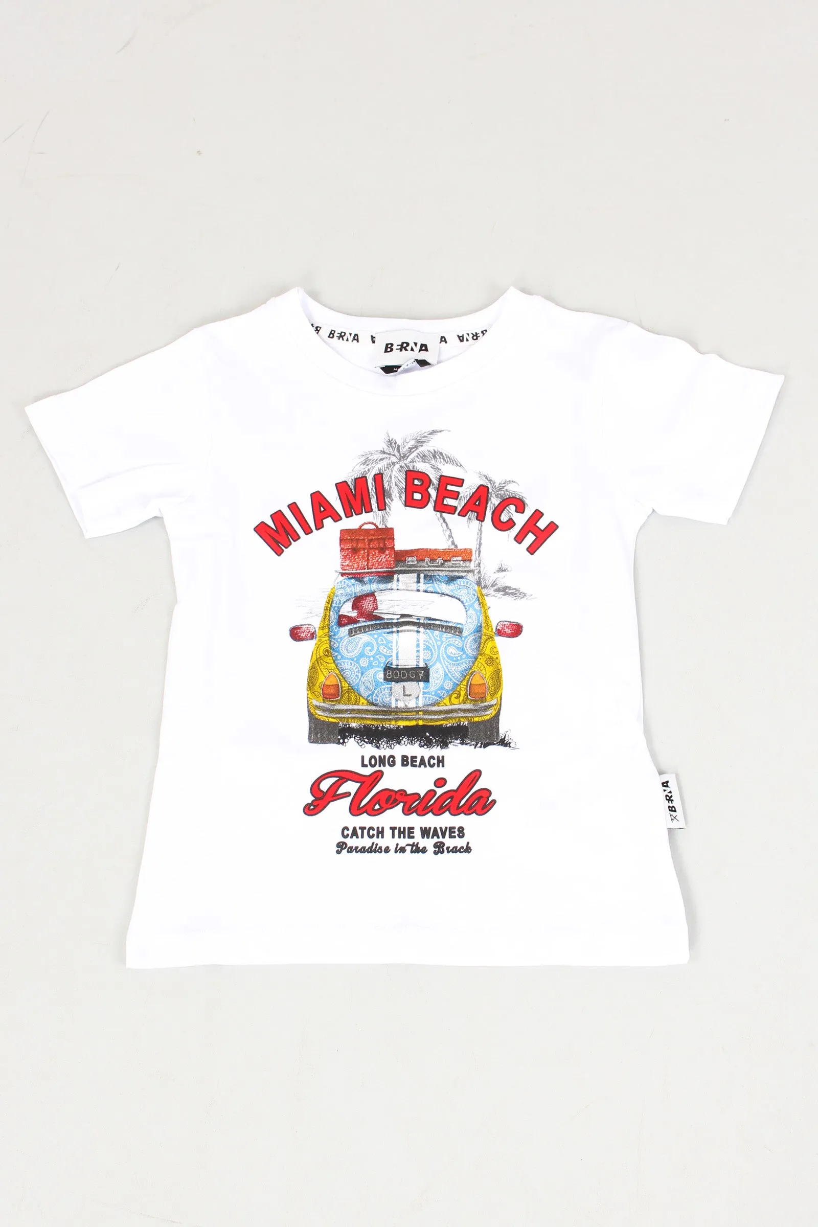 T-shirt Stampa Maggiolone Bianco