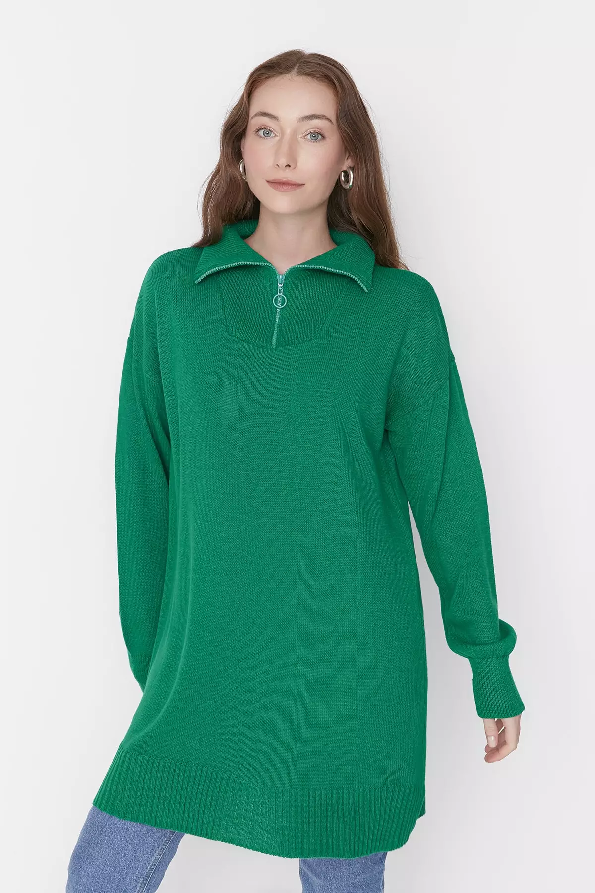 Trendyol Zip Collar Sweater