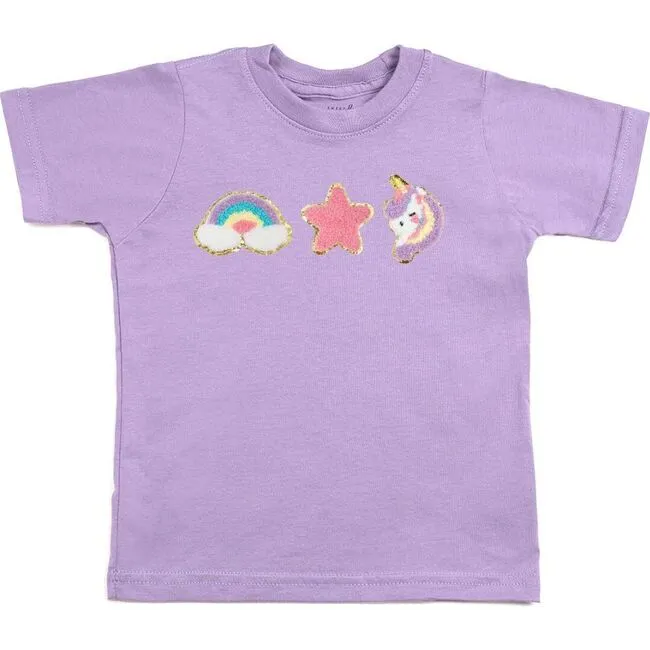 Unicorn Doodle Patch S/S T-Shirt