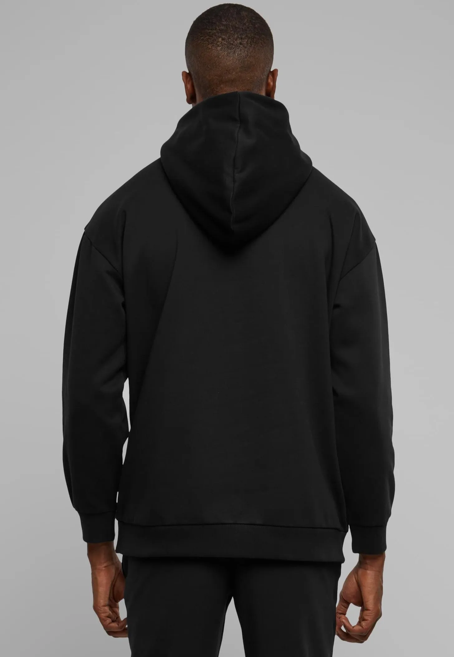 Urban Classics - Zipped High Neck Black - Hoodie