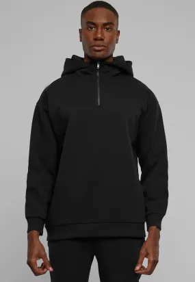 Urban Classics - Zipped High Neck Black - Hoodie