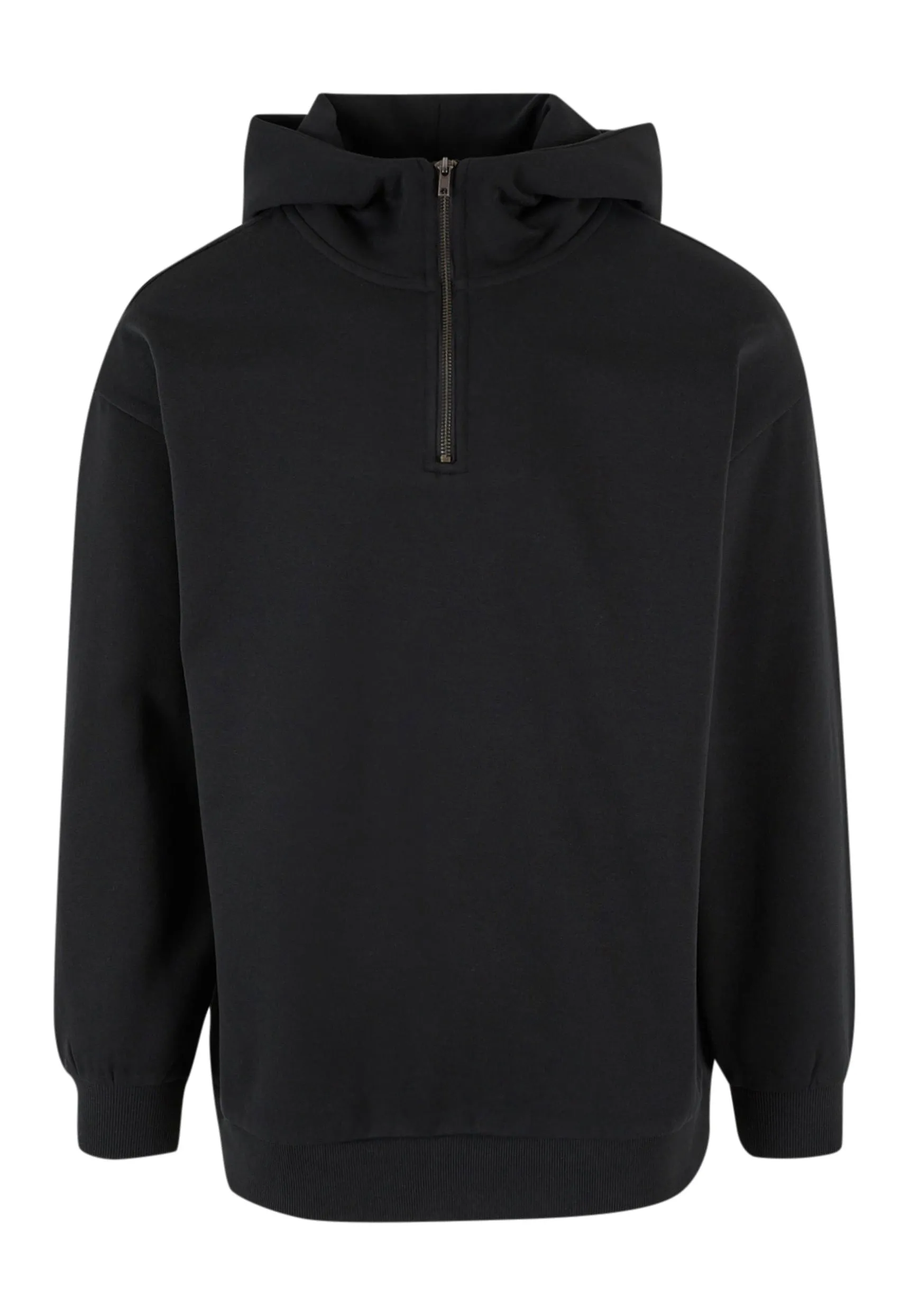 Urban Classics - Zipped High Neck Black - Hoodie