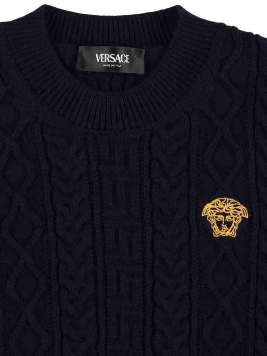 Versace   Wool knit sweater 