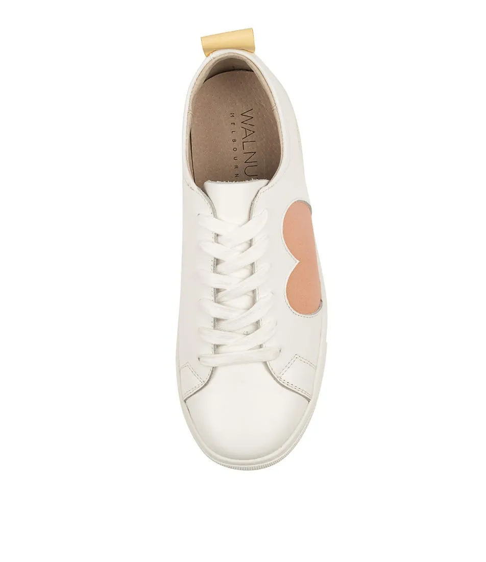 WALNUT Heart Sneaker White-rose