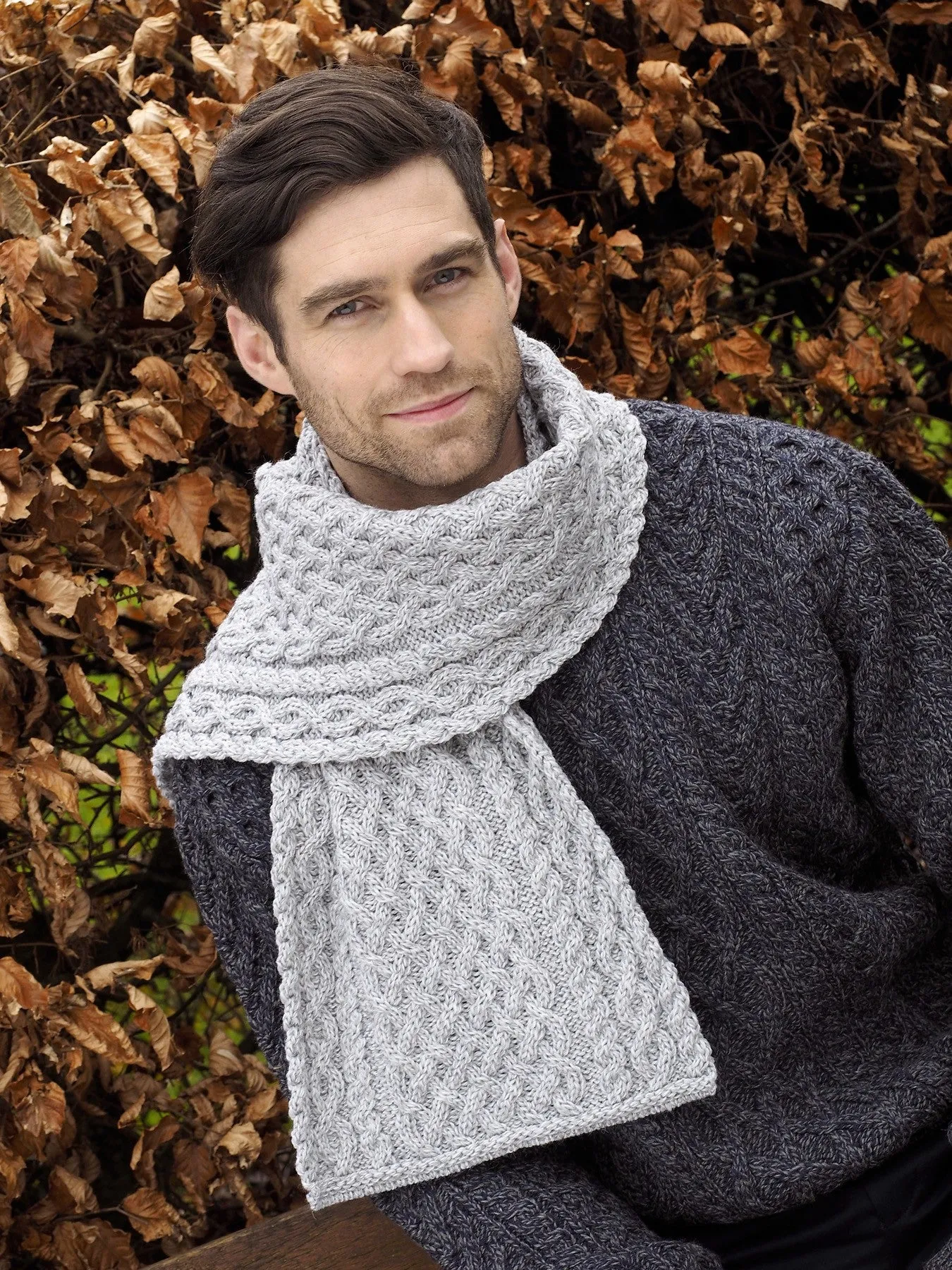 West End Knitwear | Scarf | Trellis Pattern