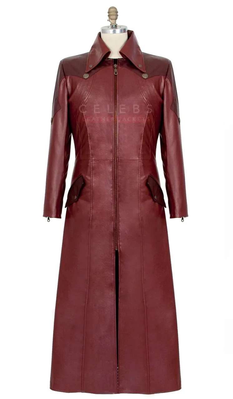 Womens Devil May Cry Leather Coat