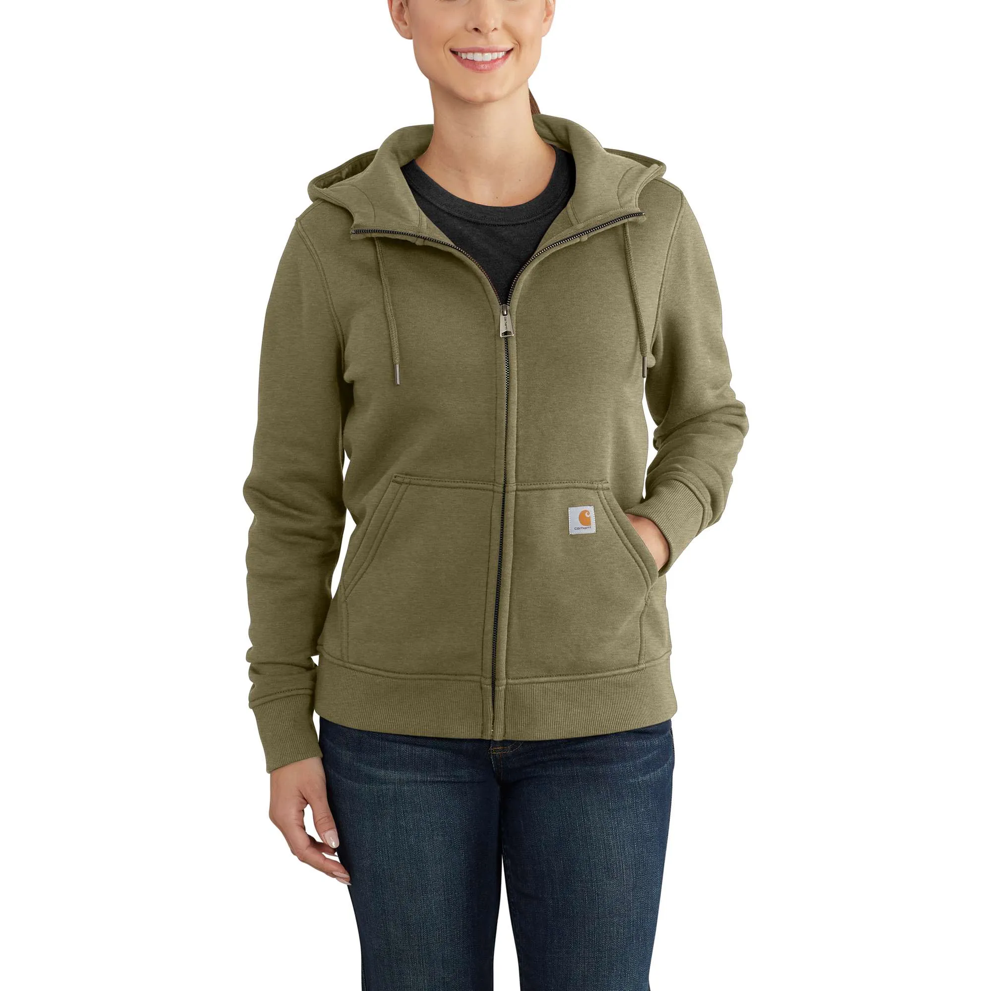 Women's Relaxed Fit Midweight Full-Zip Sweatshirt