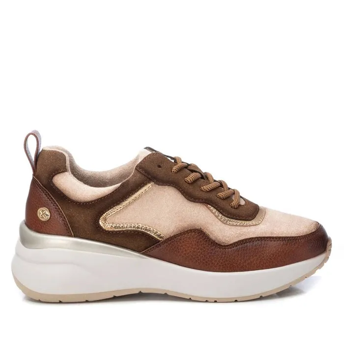 XTI - Microfibre Elevated Sneaker - Camel