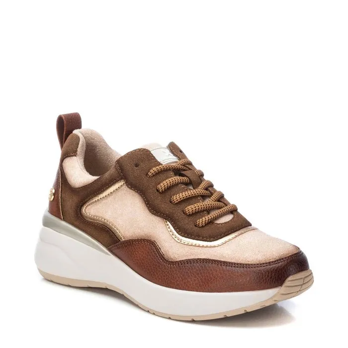 XTI - Microfibre Elevated Sneaker - Camel