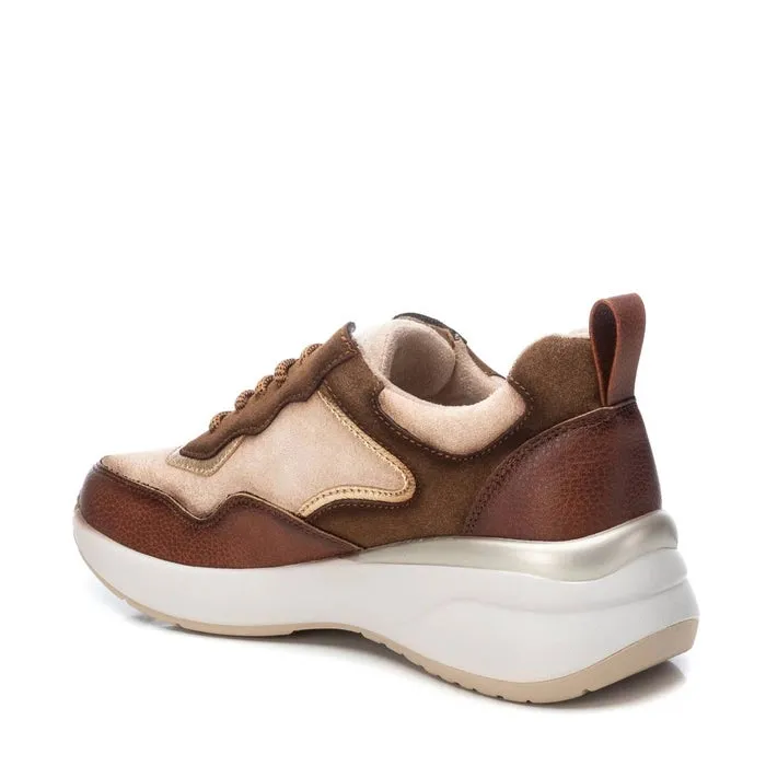 XTI - Microfibre Elevated Sneaker - Camel