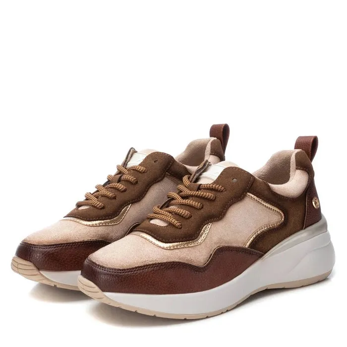 XTI - Microfibre Elevated Sneaker - Camel